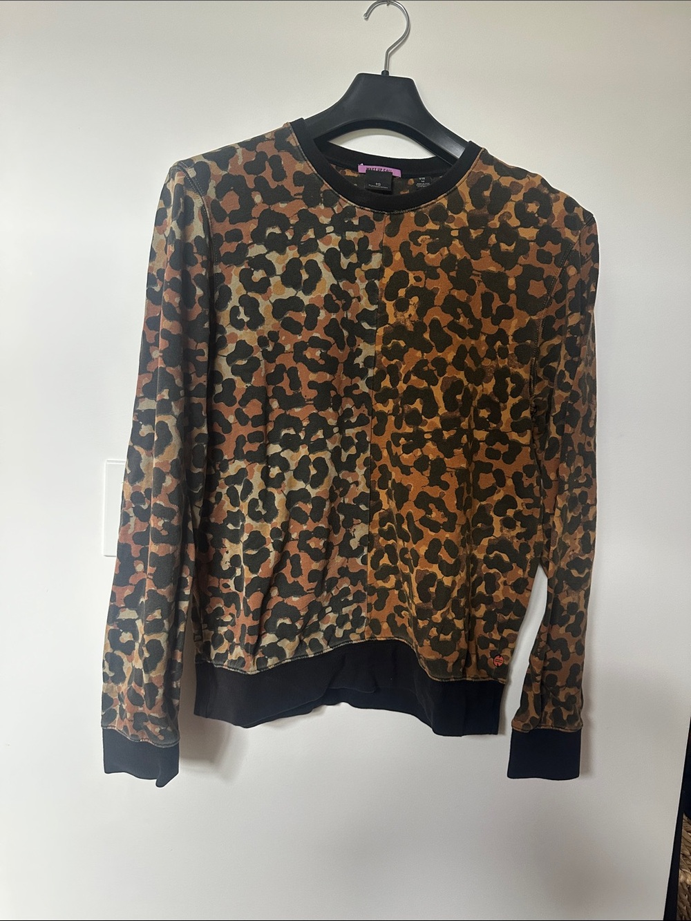 Scotch & Soda Leopard Crewneck Sweater - Brown/Black